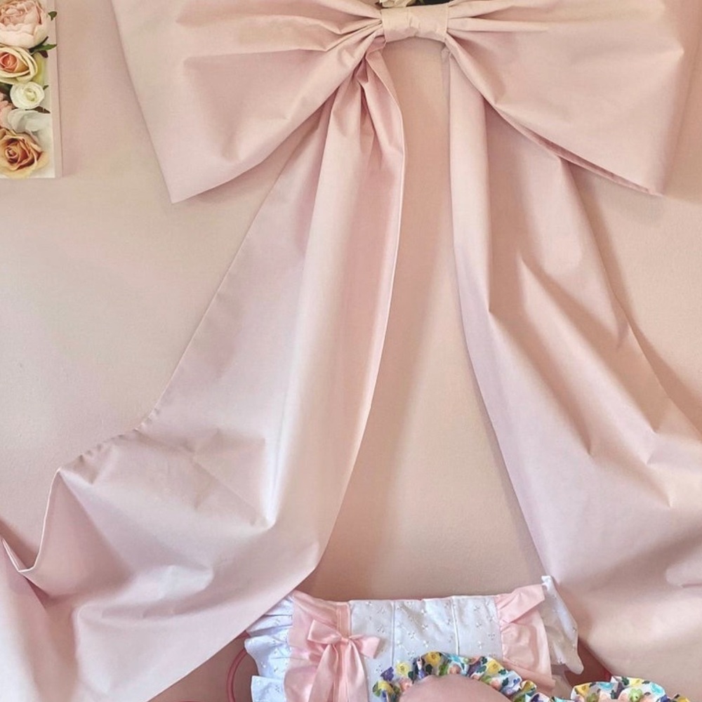 LoveShackFancy Pink Bow Wall Decor